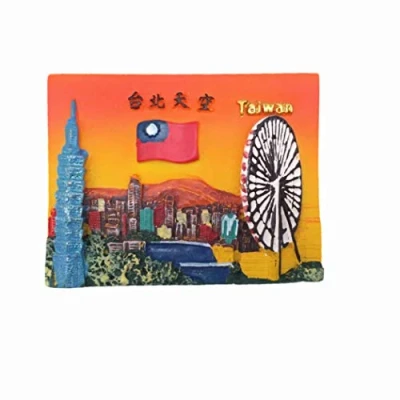 Image of 3D Taipei Taiwan Fridge Magnet Travel Souvenir Gift Home Kitchen Refrigerator Decoration Magnetic Sticker Craft Collection