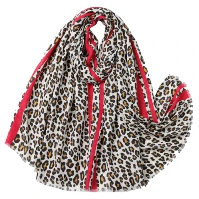 Image of Leopard Animal Print Shawl Scarf Pattern Stripe Ladies Thicken Warm for Women