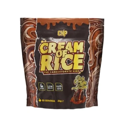 Image of CNP Carbohydrate King Low Sugar Cream of Rice, for Muscle Recover with Amylase Easy Digestion, 2kg and 80 Servings, 6 Creamy Flavours (2.00 kg (Pack 1), Sticky Toffee)