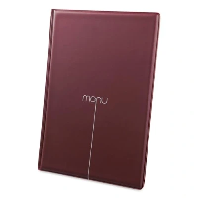 Image of DAG Risto Menu A4 4+2 Envelopes Colour Bordeaux , Non Toxic PVC, 31.3 x 22.6 0.7 cm 8 sheets