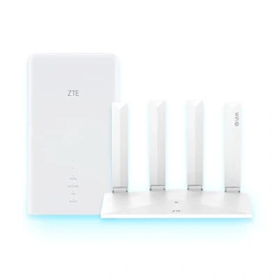 Image of ZTE MC889 + T3000, New Gen 5G Outdoor Antenna Paired with WiFi 6 Router Strong Signal, High Performance, Coverage for up to 128 Users 2 Year Warranty
