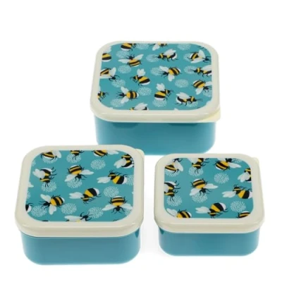 Image of Rex London Snack Boxes (Set of 3) Bumblebee