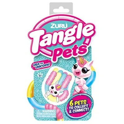Image of Tangle 37263 Patterned Pets, 6 Assorted Therapeutic Toy, Ideal for Stress Relief, Promotes Coordination and Fine Motor Skills, Can be Rotated