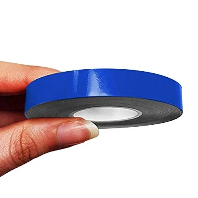 Image of 4R Quattroerre.it 10498 Trim Stripes Adhesive Strips for Cars, Blue, 10 mm x mt