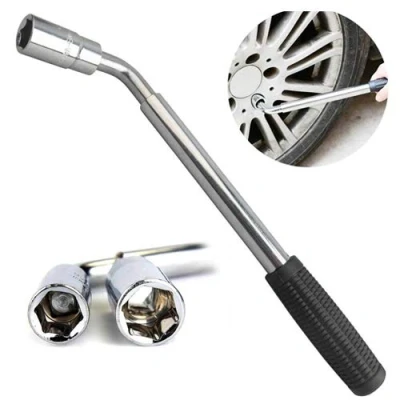 Image of Travel Emergency Breakdown Wrench Set, Lug Nut (17/19MM) &amp; (21/23MM) Van Car Brace Extendable Wheel Socket Tyre, Universal Tire Change Tools