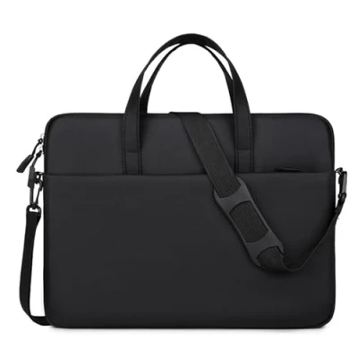 Image of Water Resistant Laptop Sleeve Case with Handle and Adjustable Shoulder Strap for 13/14/15 Inch Notebooks Protective Bag
