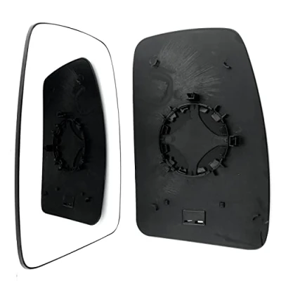 Image of Clip on Heated Base Convex Wing Mirror Glass fits Renault Master 2011 to 2024 Left Passenger Side