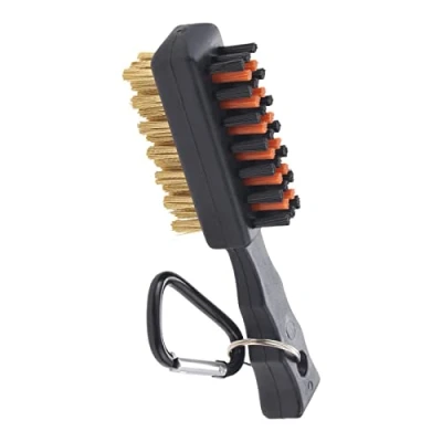 Image of gohantee Golf Club Brush, Groove Cleaner, Dual Sided Nylon and Bristle Cleaning Tool for Face &amp;