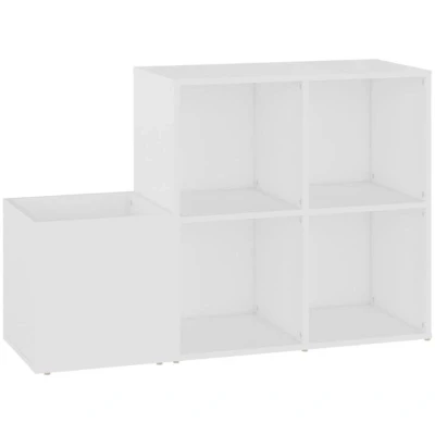 Image of vidaXL Hall Shoe Cabinet White 105x35.5x70 cm Engineered Wood