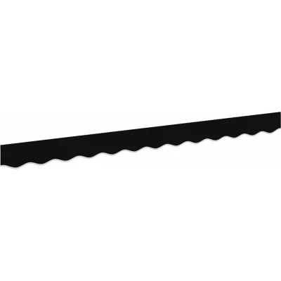 Image of vidaXL Awning Valance for 2.5 m Frame Black 2.3x0.2