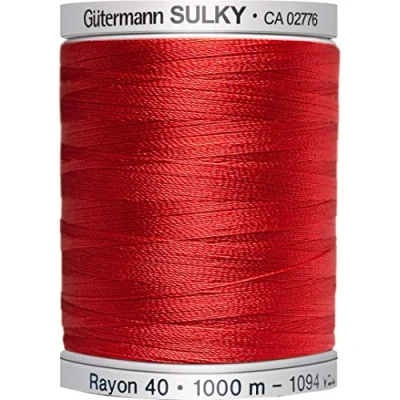 Image of Gutermann No 40 Sulky Rayon Embroidery Thread 1128 1000 Metres Each