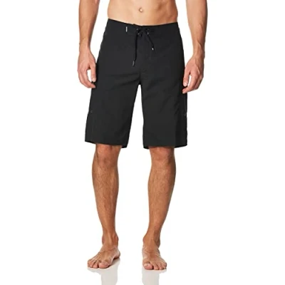 Image of Quiksilver Men&#039;s Manic 22 Inch Length Cargo Pocket Boardshort Swim Trunk Board Shorts, Black, 46