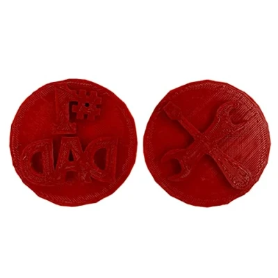 Image of Best Dad Number 1 Cake Cupcake Cookie Stamp Embosser for Icing Fondant Cutter 60mm Happy Father&#039;s Day