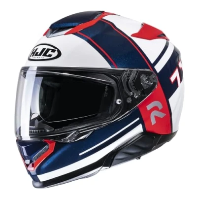 Image of HJC RPHA 71 Zecha Full Face ECE 22.06 DVS Motorcycle Helmet MC21 White Red Blue (M)