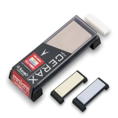 Image of Suehiro New CERAX CR 3800 Combination Sharpening Stone: #3000#1000 (WA), Soaking Stone