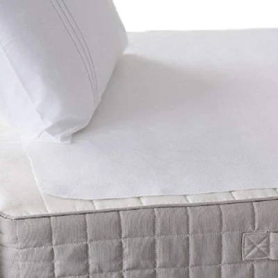 Image of Hippychick Waterproof Tencel Flat Mattress Protector Cover Ultra Soft and Comfortable Machine Washable Luxury Bedding Pram/Crib 50x75cm