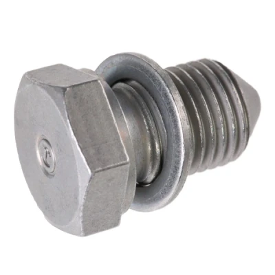 Image of N91101401 Drain Plug FEBI BILSTEIN 15374 Steel 19 with seal ring VOLKSWAGEN: Passat CC, Golf 6 Cabrio, 4, AUDI: TT Roadster, A6 C5 Avant