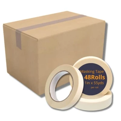 Image of Gocableties Masking Tape, Painting &amp; Decorating Strong Adhesive Tape (48, 25mm x 50m)