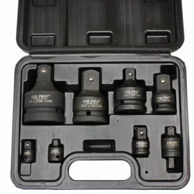 Image of US Pro 8pc Impact Socket Adaptor Set/Kit Converter Reducer Adapters 1488