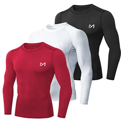 Image of MEETYOO Men&#039;s U6T Shirt, Black + White Red, L