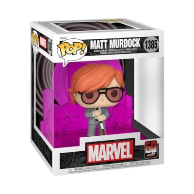 Image of Funko Pop! Deluxe: Dd 60th Matt Murdock With Radar Daredevil Marvel Comics Collectable Vinyl Figure Gift Idea Official Merchandise Toys for Kids &amp; Adults Comic Books Fans