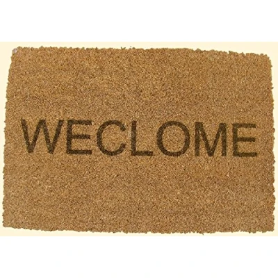 Image of FastCraft STILL GAME INSPIRED MISSPELLED WECLOME WELCOME DOOR MAT 60x40 cm COIR DOORMAT INDOOR FLOOR ENTRANCE RUG NOVELTY PRESENT HOUSE WARMING GIFT