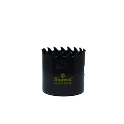 Image of Starrett Tungsten Carbide Tipped Hole Saw CT178 Deep Cut Holesaw Cutter for Wood Suspended Flooring Reinforced Concrete &amp; Fibreglass 48MM