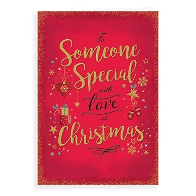 Image of Piccadilly Greetings Modern Christmas Card Someone Special 9 x 6 inches