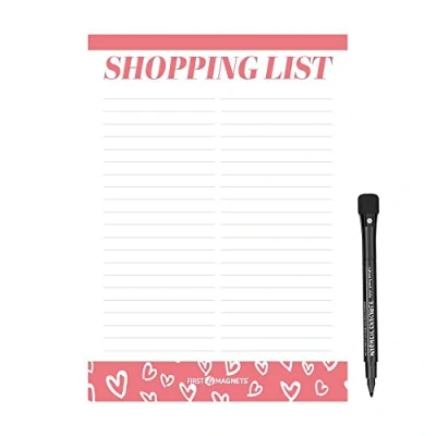 Image of Erasable, Dry Wipe, Magnetic Shopping and Grocery List for Fridge, Kitchen, Refrigerator, Home, Whiteboard