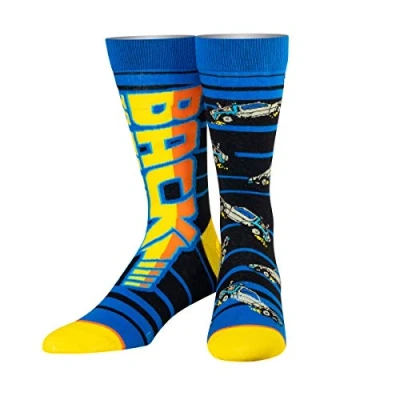 Image of ODD SOX x Back To The Future 88 MPH Crew Socks Multi