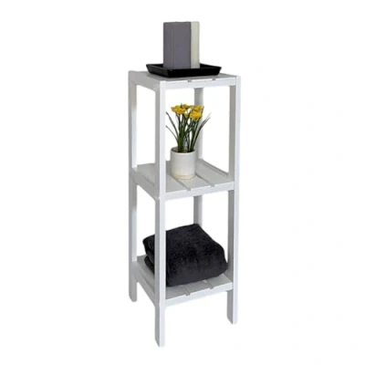 Image of HOMELOX Bathroom Shelf 3 Tier Shelving Rack Unit White Display Stand Home Storage
