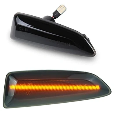 Image of DoLED LED Side Indicator Tinted Black/Smoked Glass Compatible for Astra J K Insignia B Zafira C