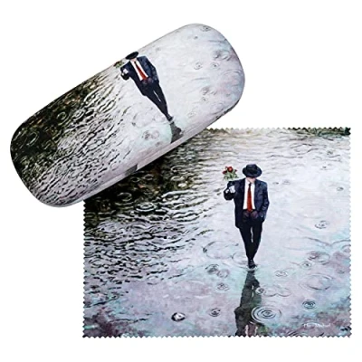Image of VON LILIENFELD Glasses Case Theo Michael: Romance Present Cleaning Cloth Spectacle Cases Lightweight Stable Art
