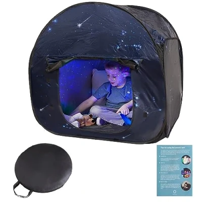 Image of Sensory Tent Calm Corner for Children to Play and Relax Helps with Autism, SPD, Anxiety &amp; Improve Focus Black Out Tents Autistic Small