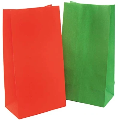 Image of Baker Ross Christmas Gift Bags Pack of 12, Make Your Own Paper Party (AX299)