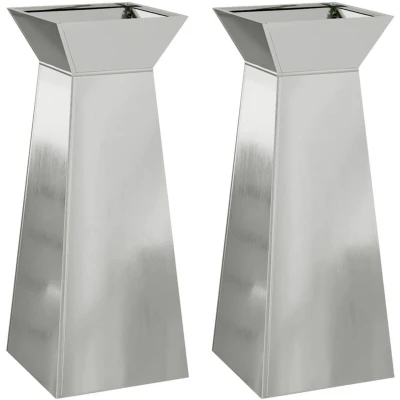 Image of vidaXL Plant Stand Galvanised steel 40 x 101 cm Durable