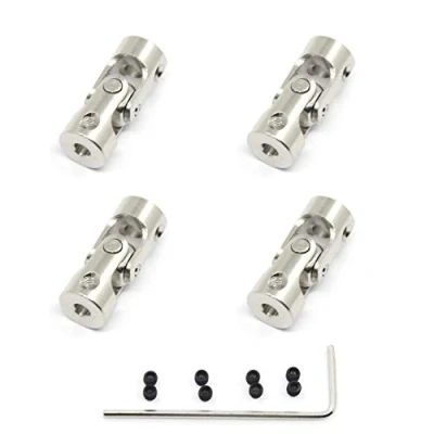 Image of Befenybay 4 Pcs 3mm to Universal Joint Shaft Coupling With Screws for Motor