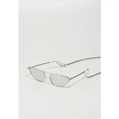 Image of Michael Kors Woman MK1164 BUENOS AIRES 19038V Sunglasses Metal Silver Geometric Mirrored