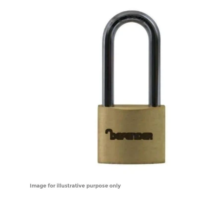 Image of DEFENDER Brass Padlock Long Shackle 40mm Keyed Alike DEFBP4LSKA