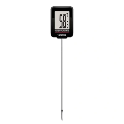 Image of Heston Blumenthal Precision by Salter 544A HBBKCR Instant Read Meat Thermometer Digital Food Temperature Probe for Air Fryers, Kitchen, Oven, BBQ, Jam &amp; Deep Frying, 0.1C Precision, 200C to 45C