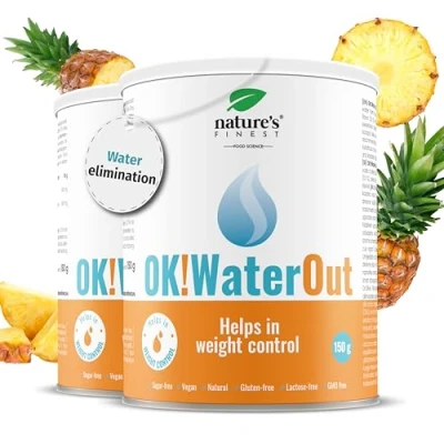 Image of Nature&#039;s Finest by Nutrisslim OK!Waterout: Herbal Weight Loss Drinks for Adult Men &amp; Women Aid in Water Retention, Stomach Bloating Relief with Nettle Knotweed