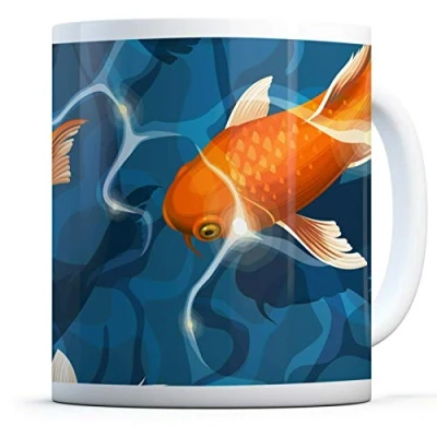 Image of Beautiful Koi Carp Drinks Mug Cup Kitchen Birthday Office Fun #8382