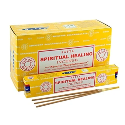 Image of Hari Deals Satya Incense Stick Fragrances Sandal Wood Lavender Champ Musk Positive Vibes Namaste Nag Champa Reiki Rose 6 Packs (Spiritual Healing)
