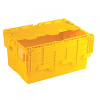Image of Yellow Attached Lid Container 54L 375817