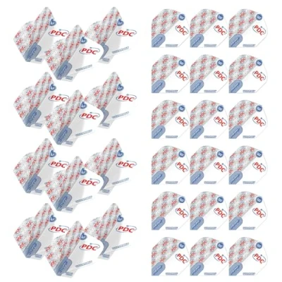 Image of WINMAU Prism Zeta PDC Design dart flights 10 sets per pack (30 in total) (White)