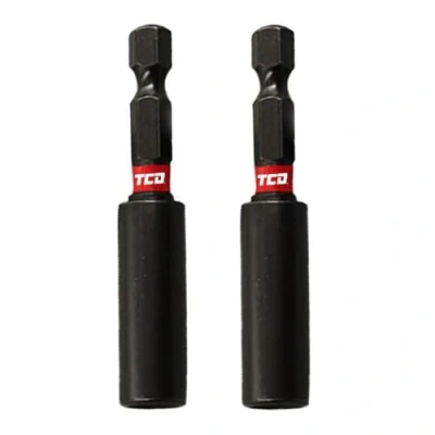 Image of Magnetic Bit Holders Shock Resistant Impact Duty 1/4 Inch Hex Shank, 60mm Long Fit&#039;s Most Powertool Manufacturers Boost Precision, Efficiency and Durability with TCD&#039;s Mag Holders!