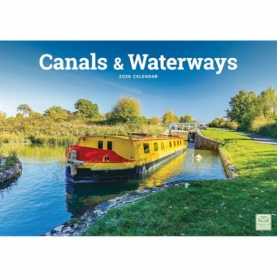 Image of Carousel Worldwide, Canals &amp; Waterways 2026 A4 Wall Calendar