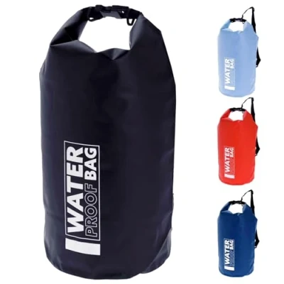 Image of GEEZY Waterproof Dry Bag for Camping Hiking Fishing, Beach Bag, Outdoor Activity Lightweight Travelling &amp; Kayaking (10 L)
