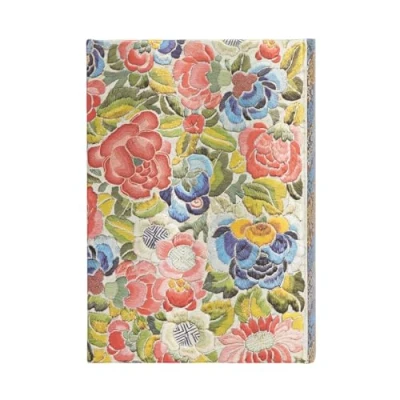 Image of Varzi Dal 1956 Paperblanks 2024 Diary 12 Months, Mini, Daily Embroidery of The Peking Opera, Garden Pears 10 x 14 cm