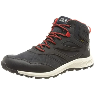 Image of Jack Wolfskin Woodland Texapore MID K Walking Shoe, Night Blue/red, 12 UK Child